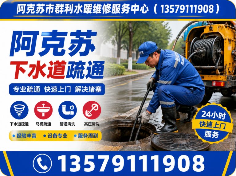 沙雅县阿克苏马桶疏通展示图
